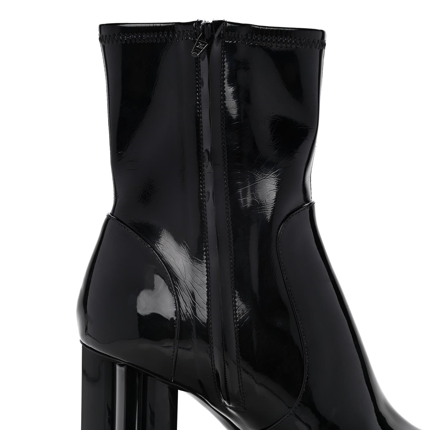 Louis Vuitton Patent Uniformes Silhouette Ankle Boots 38 Black 12 of 14
