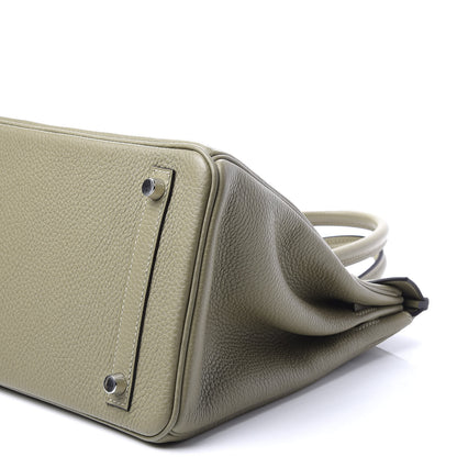 Hermes Taurillon Clemence Birkin 30 Sauge 8 of 11