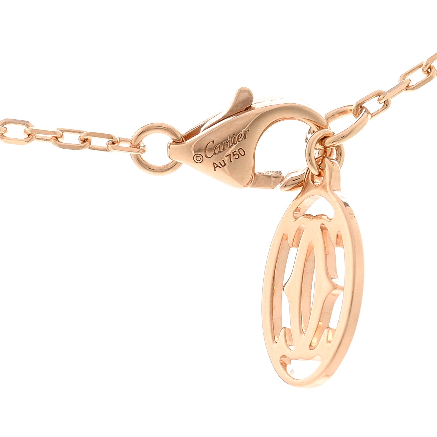 Cartier 18K Pink Gold Diamond SM D'Amour Pendant Necklace 4 of 5