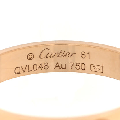 Cartier 18K Yellow Gold 3.5mm LOVE Wedding Band Ring 61 9.5 3 of 4