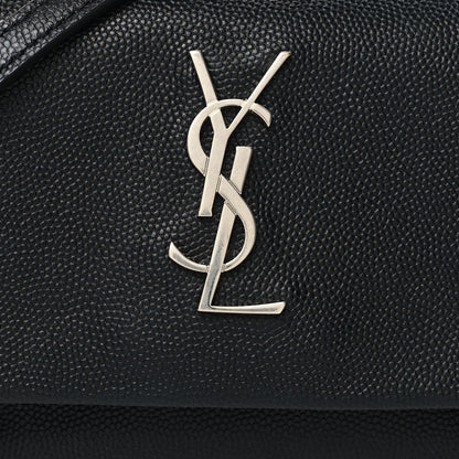 Saint Laurent Grain De Poudre Monogram Toy West Hollywood Fold-Over Bag Black 8 of 10