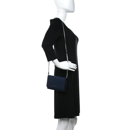 Givenchy Sugar Goatskin Pandora Chain Wallet Navy 2 of 11