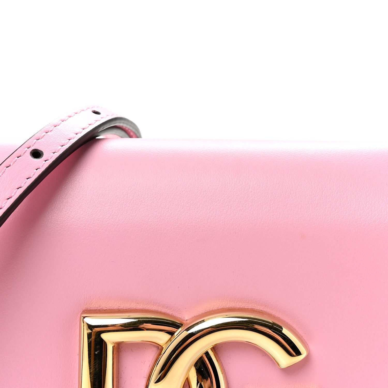 Dolce & Gabbana Calfskin 3.5 Flap Crossbody Bag Pink 7 of 9