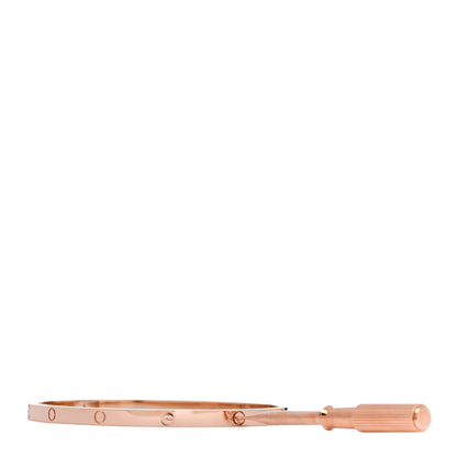 Cartier 18K Pink Gold Small LOVE Bracelet 18 3 of 6