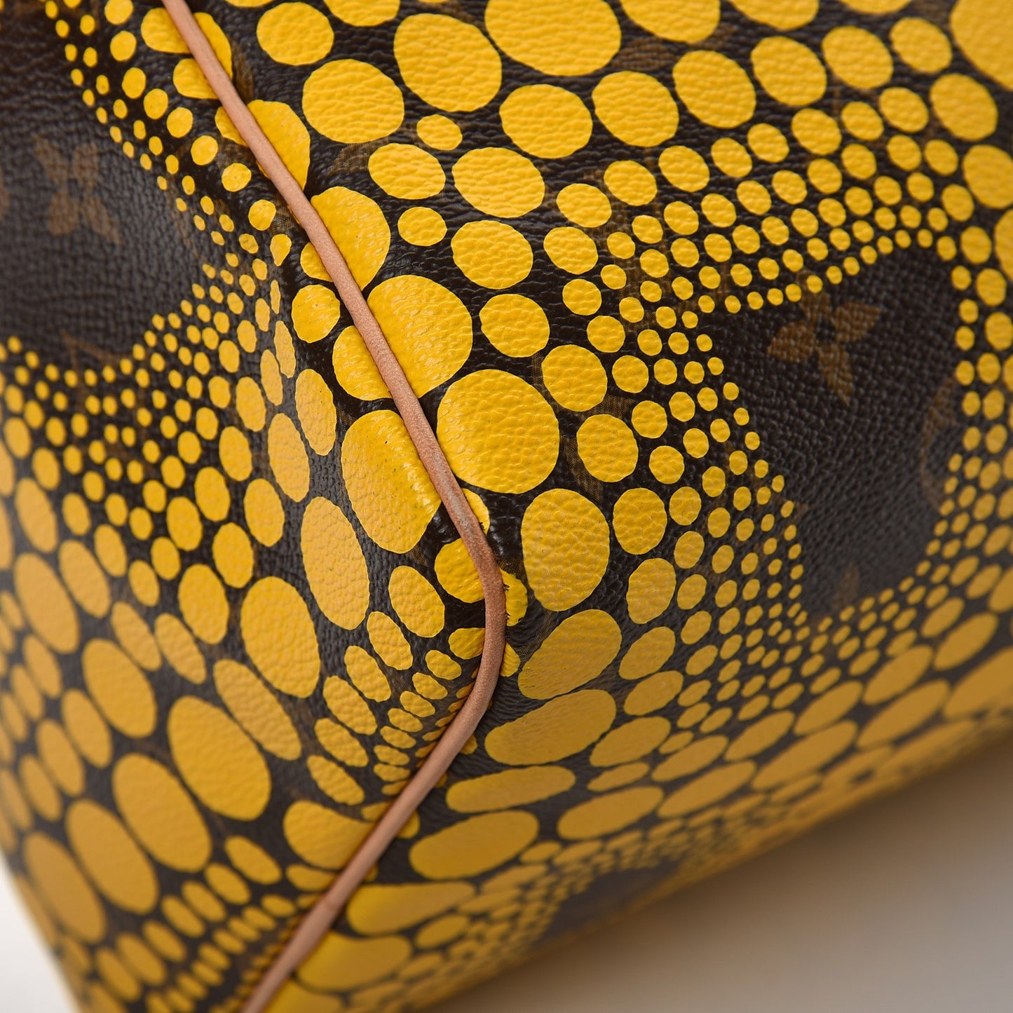 Monogram Kusama Town Speedy 30 Yellow