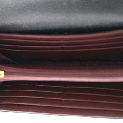 Chanel Caviar Quilted Large Gusset Flap Wallet Black 5 of 16