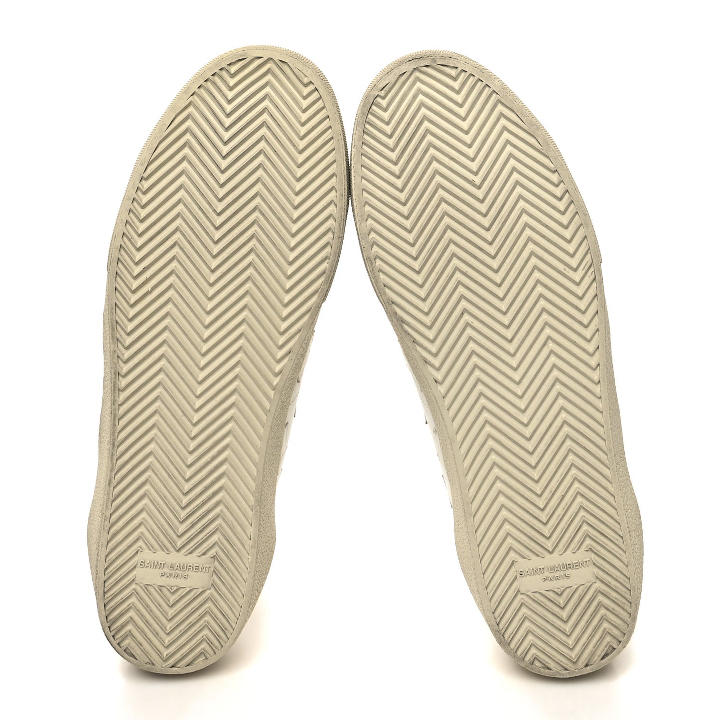 Calfskin High Top Sneakers 44 White