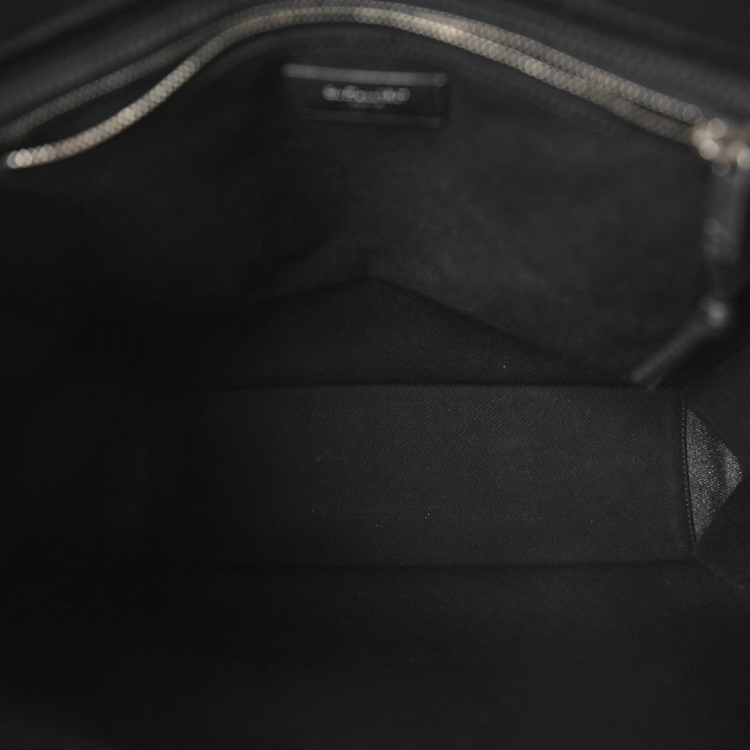 Saint Laurent Linen Calfskin Rive Gauche North South Tote Black 5 of 14