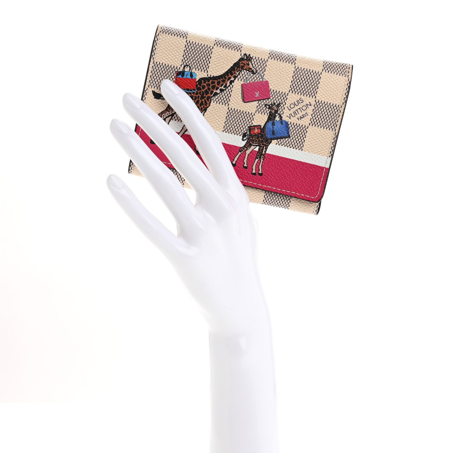 Louis Vuitton Damier Azur 2017 Christmas Animation Victorine Wallet 2 of 7