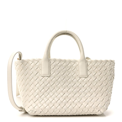 Bottega Veneta Nappa Intrecciato Mini Cabat White 1 of 10