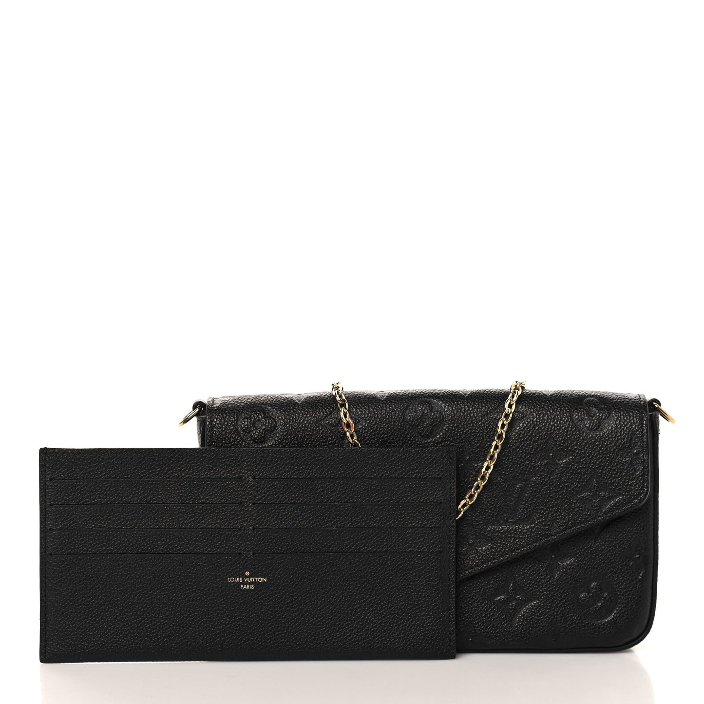 Empreinte Pochette Felicie Chain Wallet Black