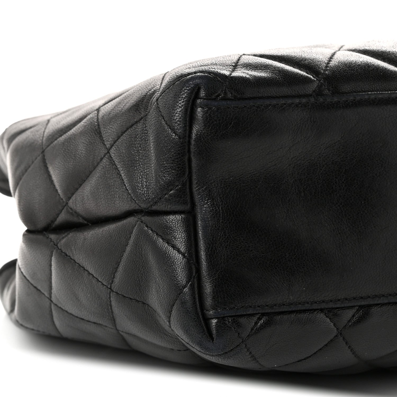 Chanel Lambskin Quilted Shoulder Bag  Black 10 of 11