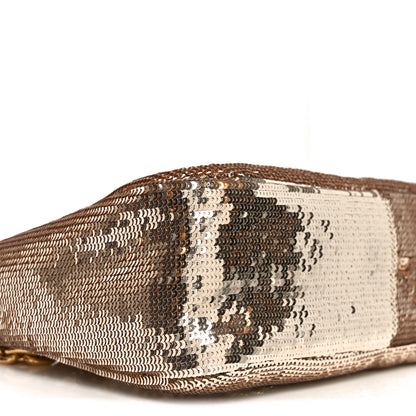 Prada Sequin Mini Re-Edition 2000 Shoulder Bag Cammeo 8 of 10