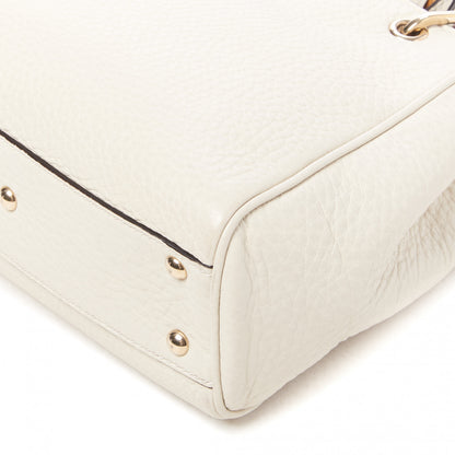 Gucci Calfskin Mini Bamboo Shopper Tote Off White 5 of 8