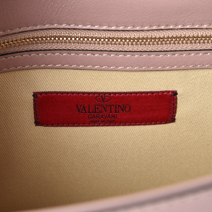 Valentino Garavani Vitello Medium Glam Lock Rockstud Flap Poudre 6 of 6