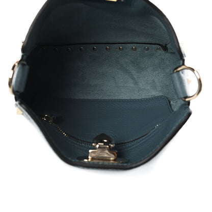Valentino Garavani Pebbled Calfskin Mini Rockstud Flip-Lock Messenger Bag Amadeus 5 of 14