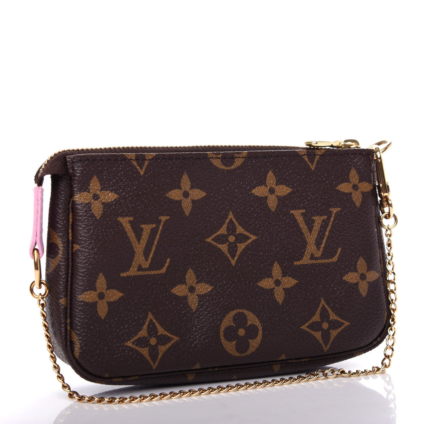 Monogram 2016 Christmas Animation Mini Pochette Accessories Rose Ballerine
