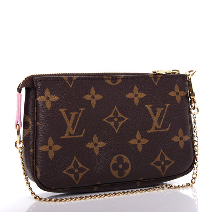 Louis Vuitton Monogram 2016 Christmas Animation Mini Pochette Accessories Rose Ballerine 3 of 11