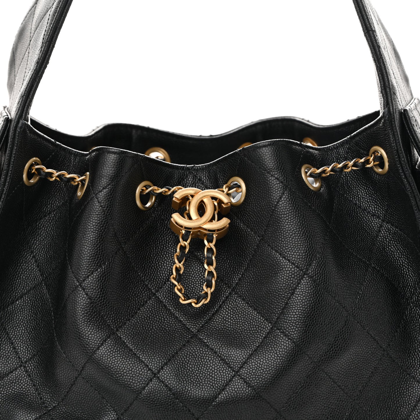 Caviar Quilted Small Chanel 25 Handbag Black