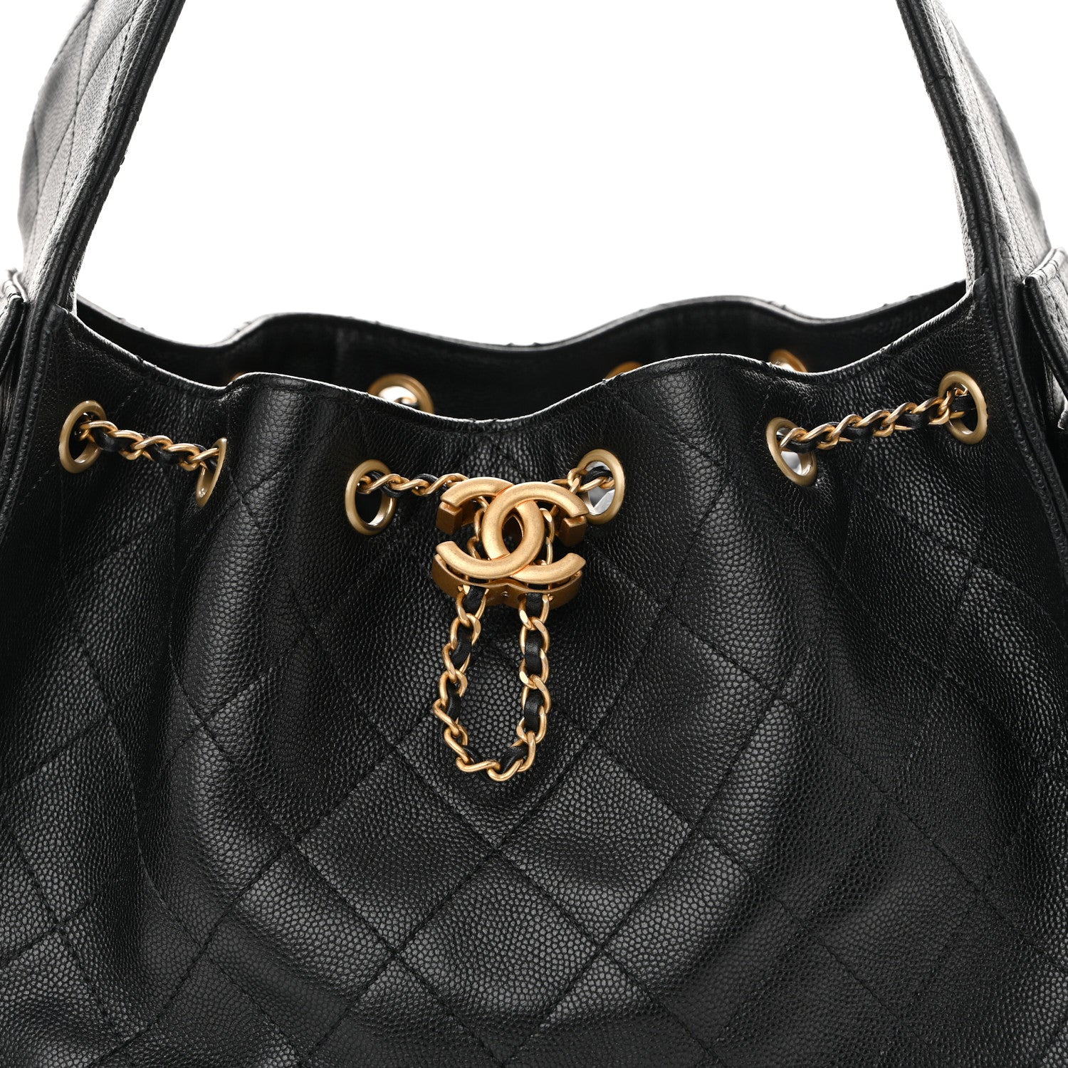 Chanel Caviar Quilted Small Chanel 25 Handbag Black 8 of 10