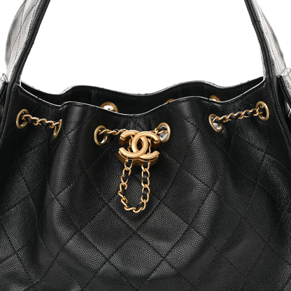 Chanel Caviar Quilted Small Chanel 25 Handbag Black 8 of 10