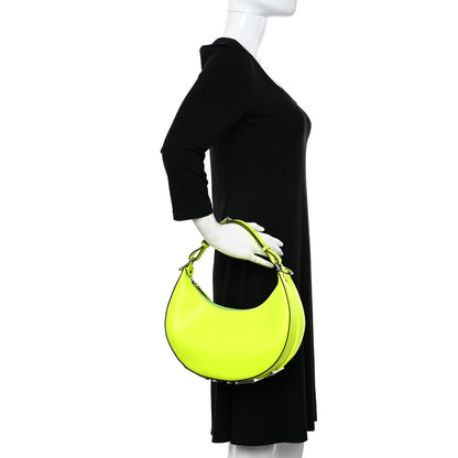 Fendi Vitello Grace Matte Small Fendigraphy Hobo Bag Neon Yellow 2 of 10