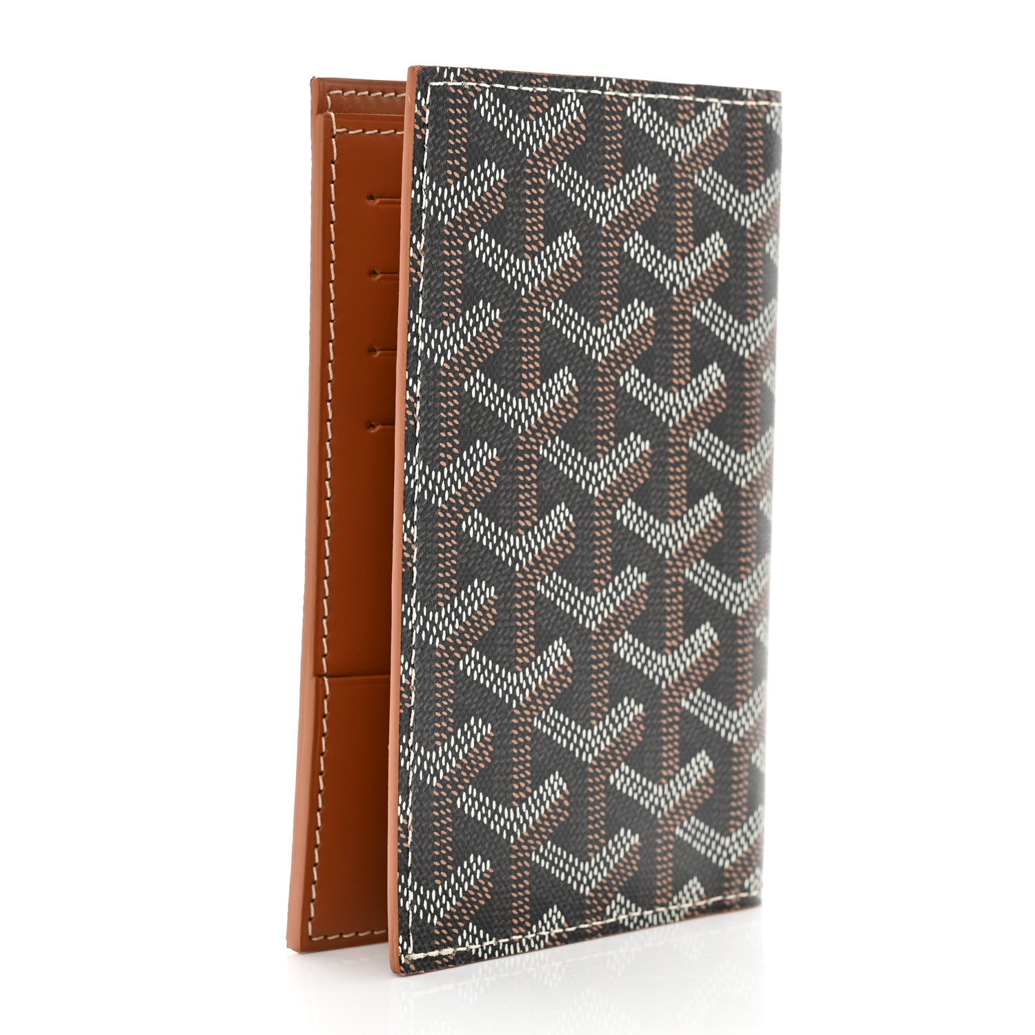 Goyard Goyardine Grenelle Passport Wallet Black Gold 3 of 10