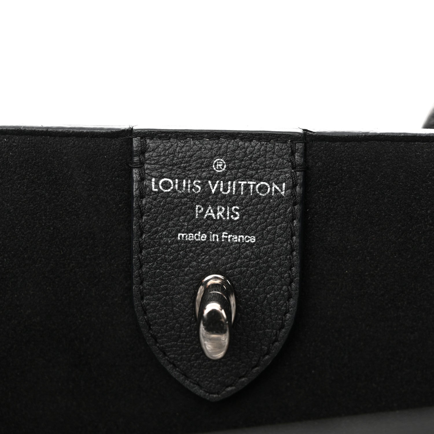 Louis Vuitton Calfskin Lockme Cabas Black 6 of 23