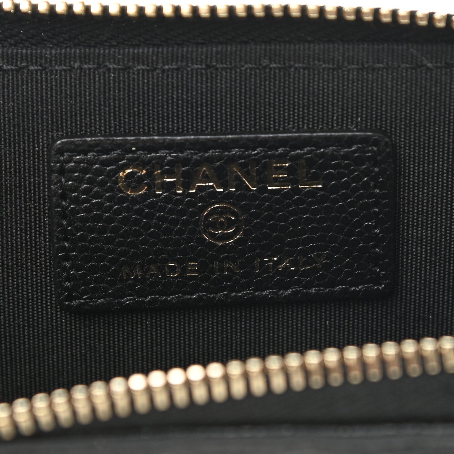 Chanel Caviar Camellia Embossed Key Holder Case Black 6 of 7