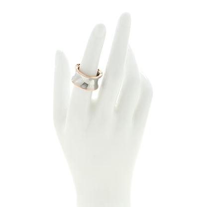 Bulgari Stainless Steel 18K Rose Gold Anish Kapoor B.Zero1 Ring 54 6.75 2 of 4