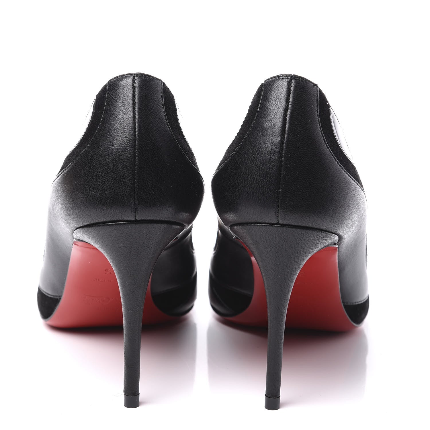 Christian Louboutin Nappa Patent Veau Velours Eklectica 85 Pumps 36.5 Black 7 of 10