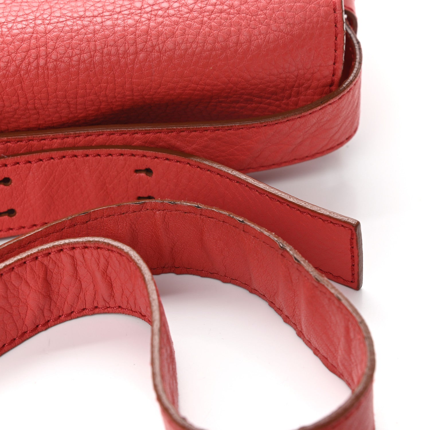Chloe Grained Calfskin Medium Marcie Saddle Bag Pink 12 of 14