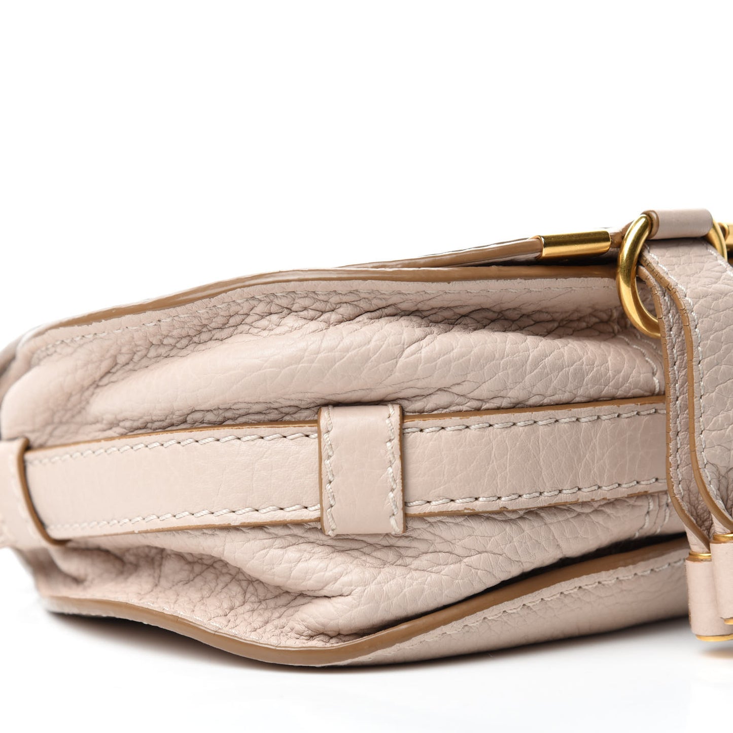 Calfskin Mini Marcie Round Crossbody Bag Abstract White