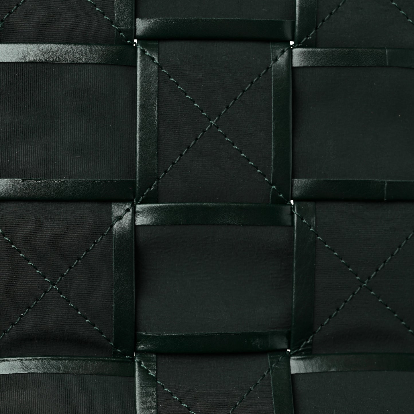 Paper Calfskin Maxi Intreccio Cassette Crossbody Bag Black