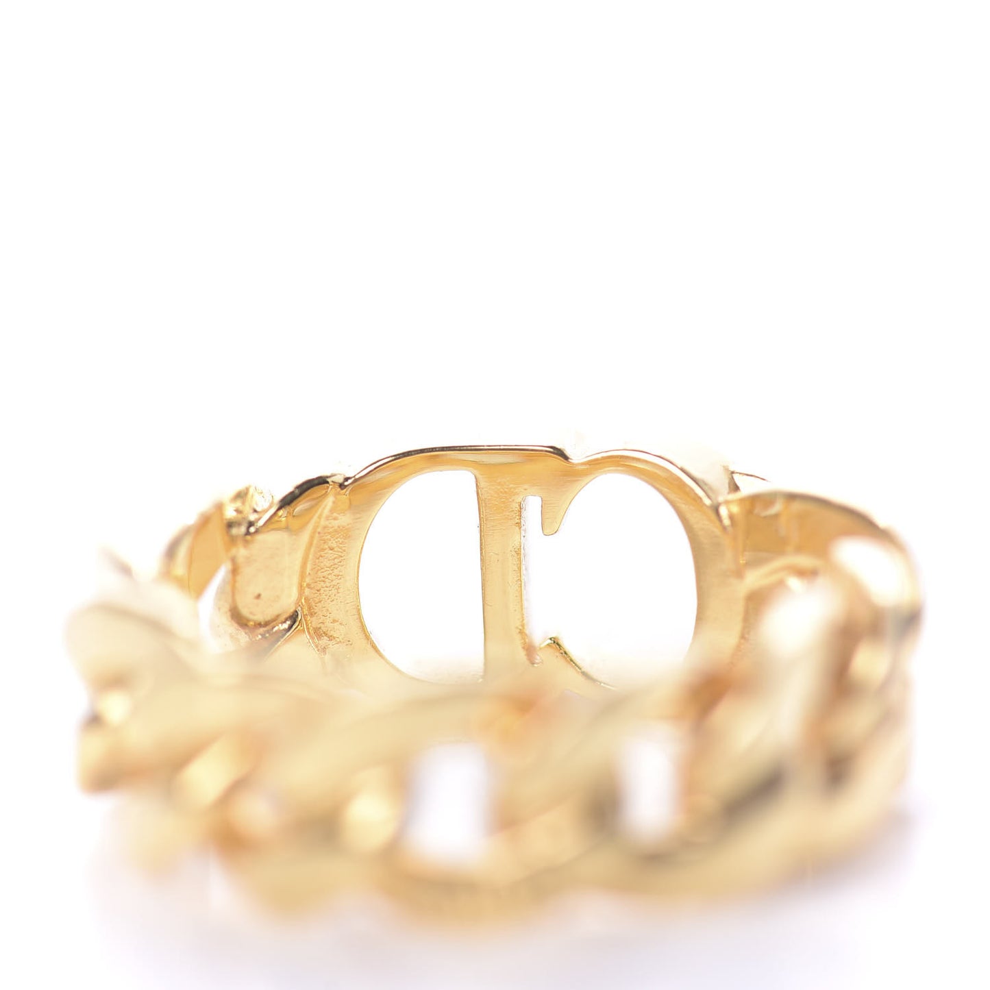 Metal Danseuse Etoile Chain Ring M Gold