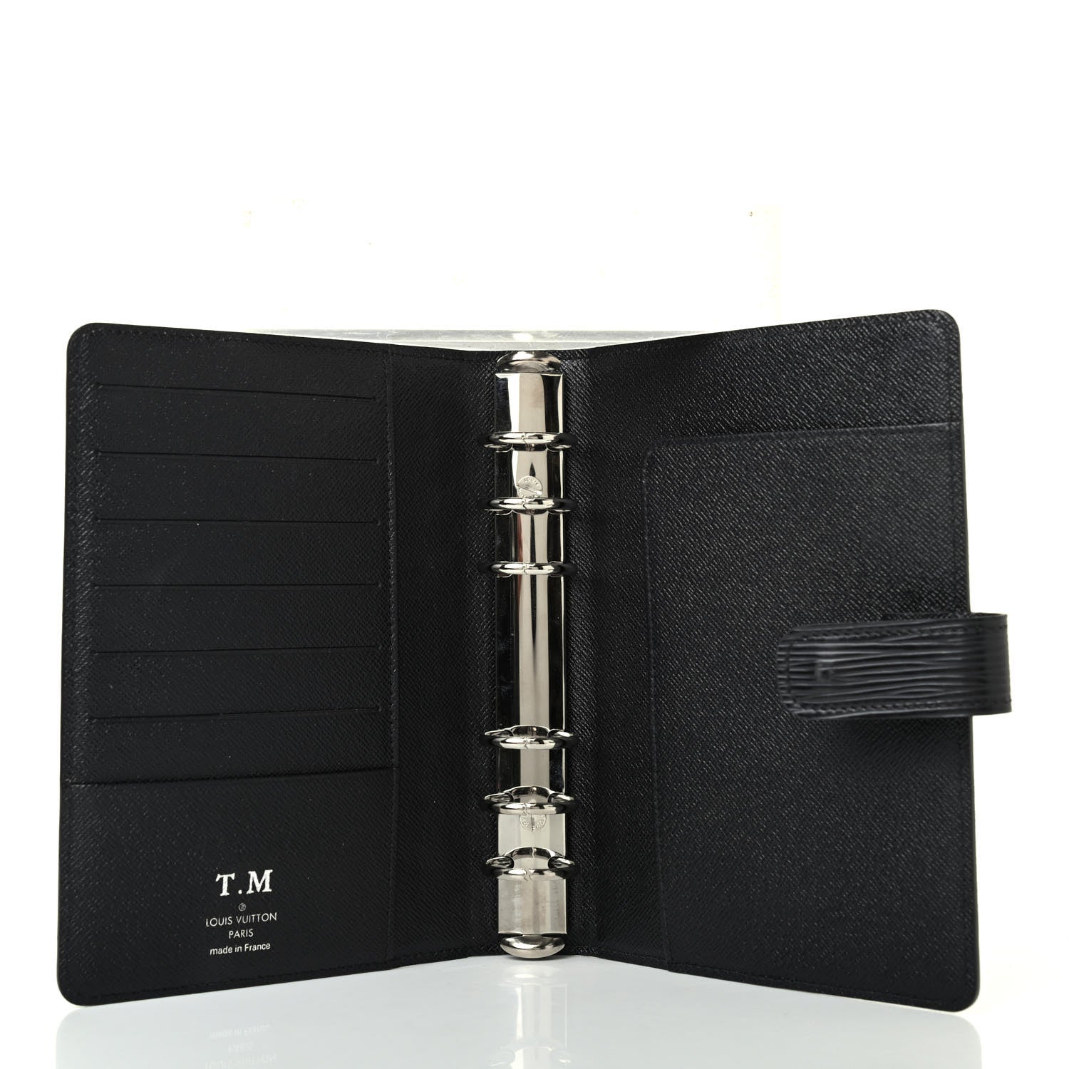 Louis Vuitton Epi Medium Ring Agenda Cover Black 4 of 4