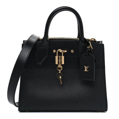 Louis Vuitton Calfskin City Steamer Mini Black 1 of 4