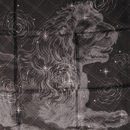Chanel Silk Lion CC Scarf Black 1 of 10