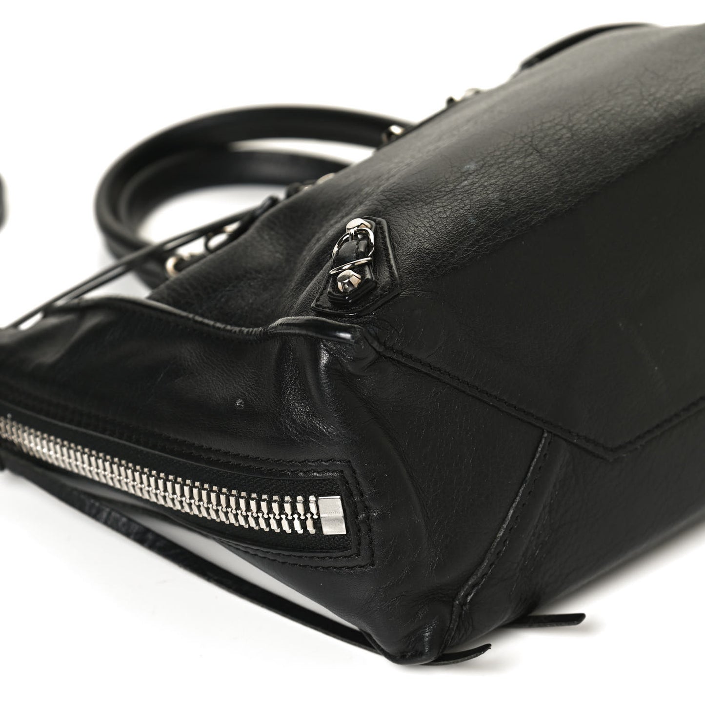 Calfskin Papier Mini A4 Tote Black