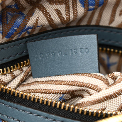 Chloe Calfskin Crocodile Embossed Small Daria Blue 8 of 11