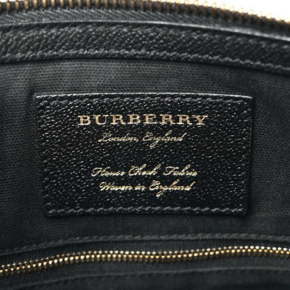 Burberry Soft Grain Calfskin House Check Small Helmsley Crossbody Black 6 of 10