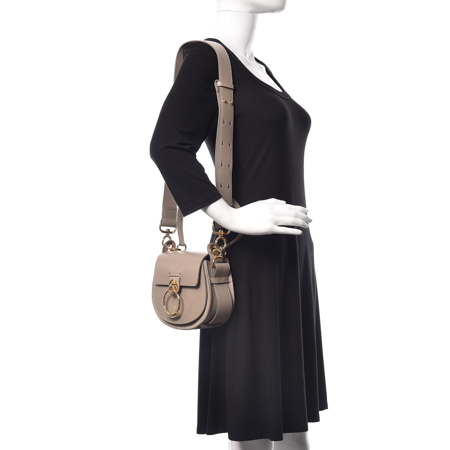 Calfskin Small Tess Bag Motty Grey