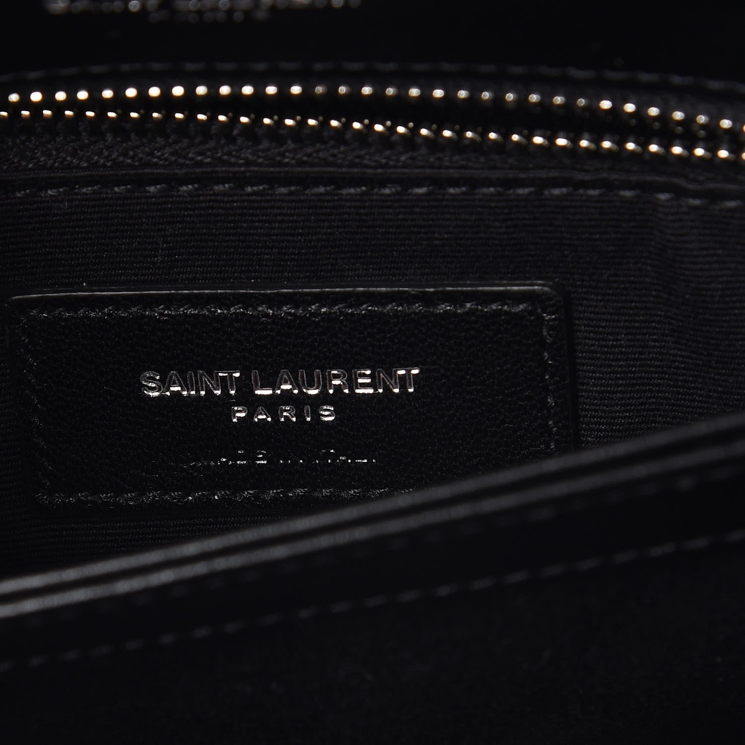 Saint Laurent Calfskin Y Quilted Monogram Toy Loulou Crossbody Bag Black 7 of 9