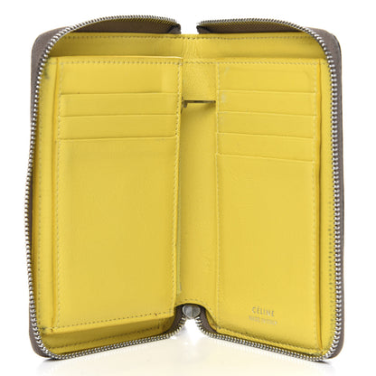 Celine Drummed Calfskin Zip Around Multifunction Wallet Souris 5 of 11