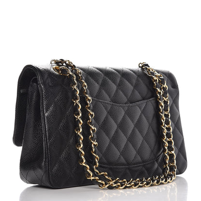 Chanel Caviar Quilted Medium Double Flap Black 4 of 11