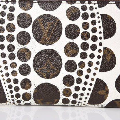 Louis Vuitton Monogram Kusama Pumpkin Dots Zippy Wallet White 10 of 14