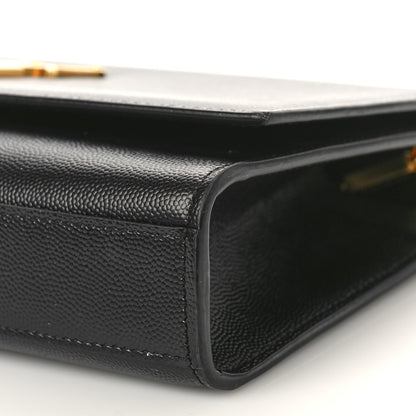 Saint Laurent Grain De Poudre Medium Classic Monogram Kate Satchel Black 8 of 8