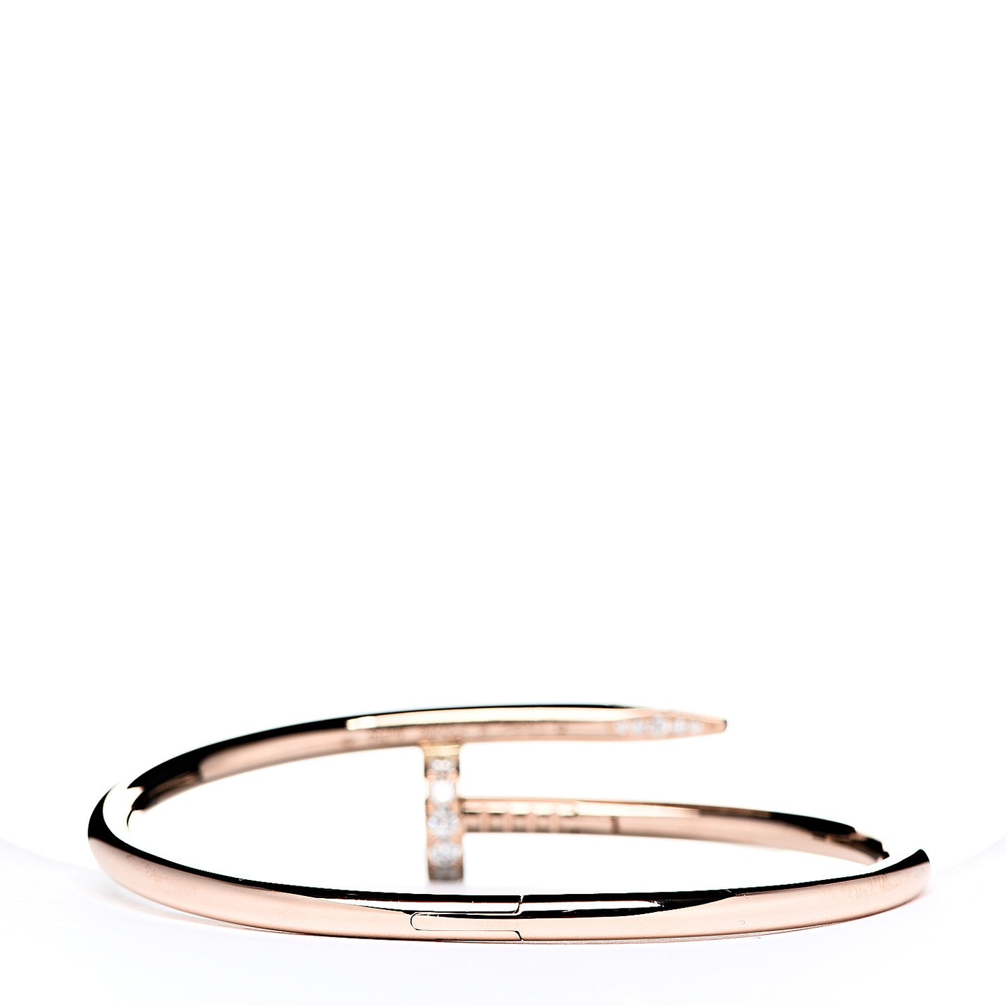 18K Pink Gold Diamond Juste Un Clou Bracelet 16
