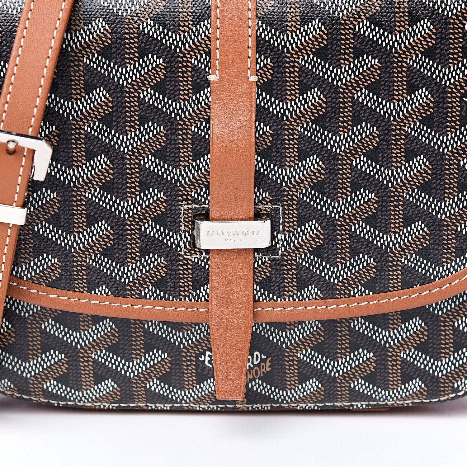 Goyard Goyardine Belvedere II PM Messenger Bag Black Gold 9 of 9