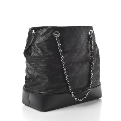 Chanel Calfskin Stitched Large VIP Shopping Tote Black 3 of 13